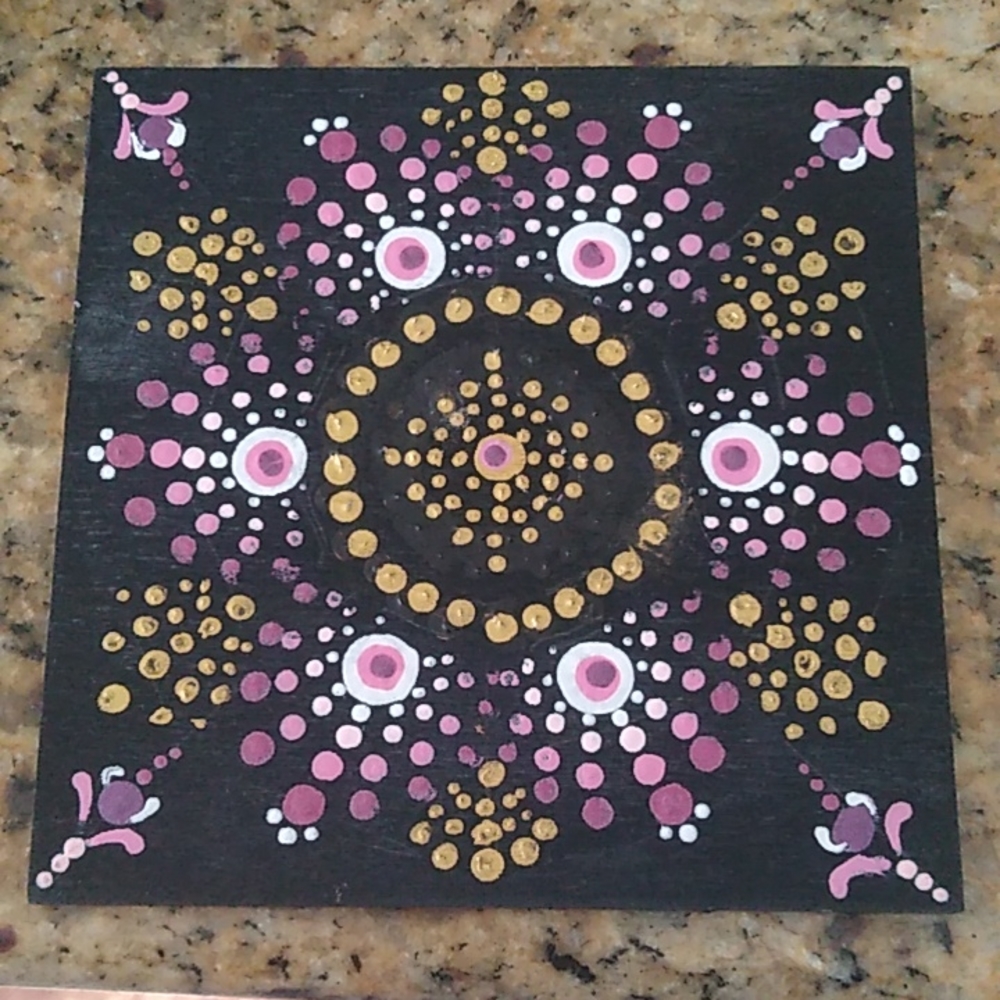 Hand Painted Mandala